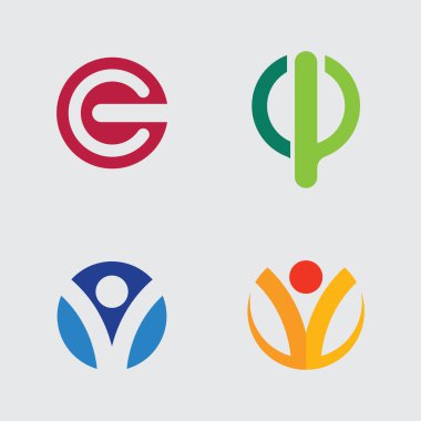 İş logosu ve vektör tasarım simgesi çizimi