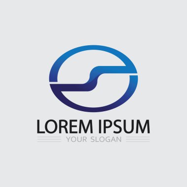 S logo tasarımı ve S simgesi stok resim grafik simgesi kimliği