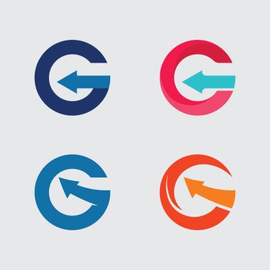 Klasik G Logosu Sembolü Organik Harf Tasarımı ile Eşleştirildi