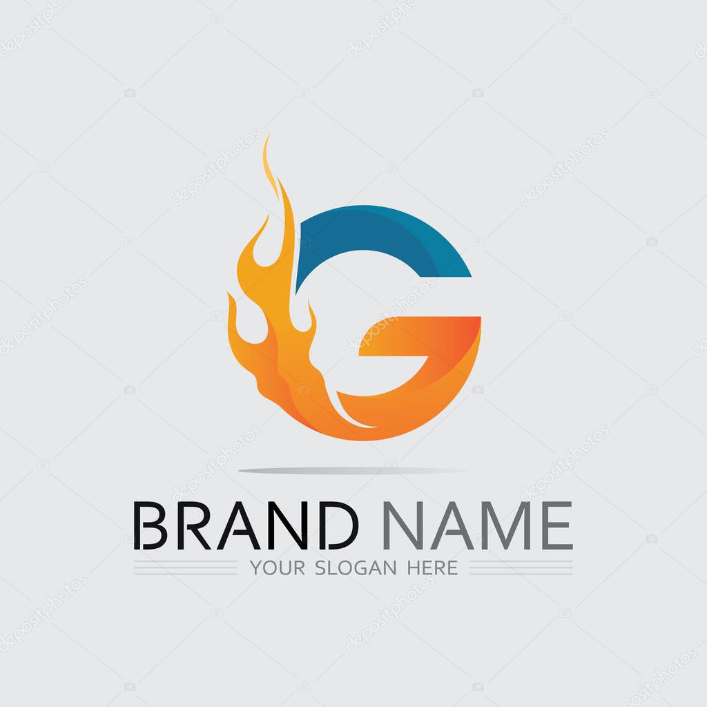 Futuristic G Logo Concept Paired with a Bold Letter G Branding Ico