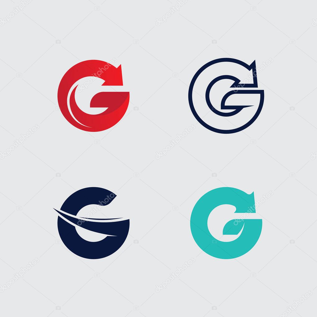 Modern Letter G Logo Design with a Sleek G Monogram Ico