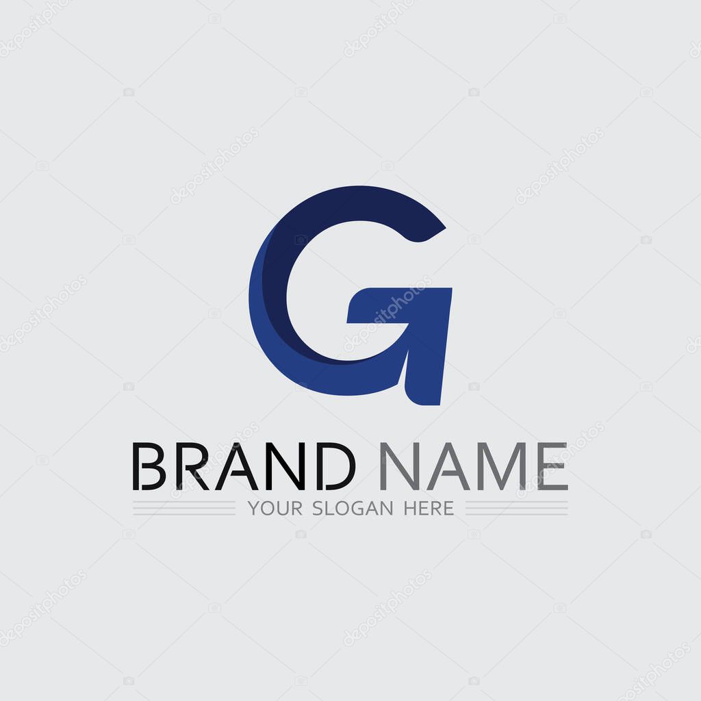 Line Art G Monogram Logo with a Circular G Letter Symbo