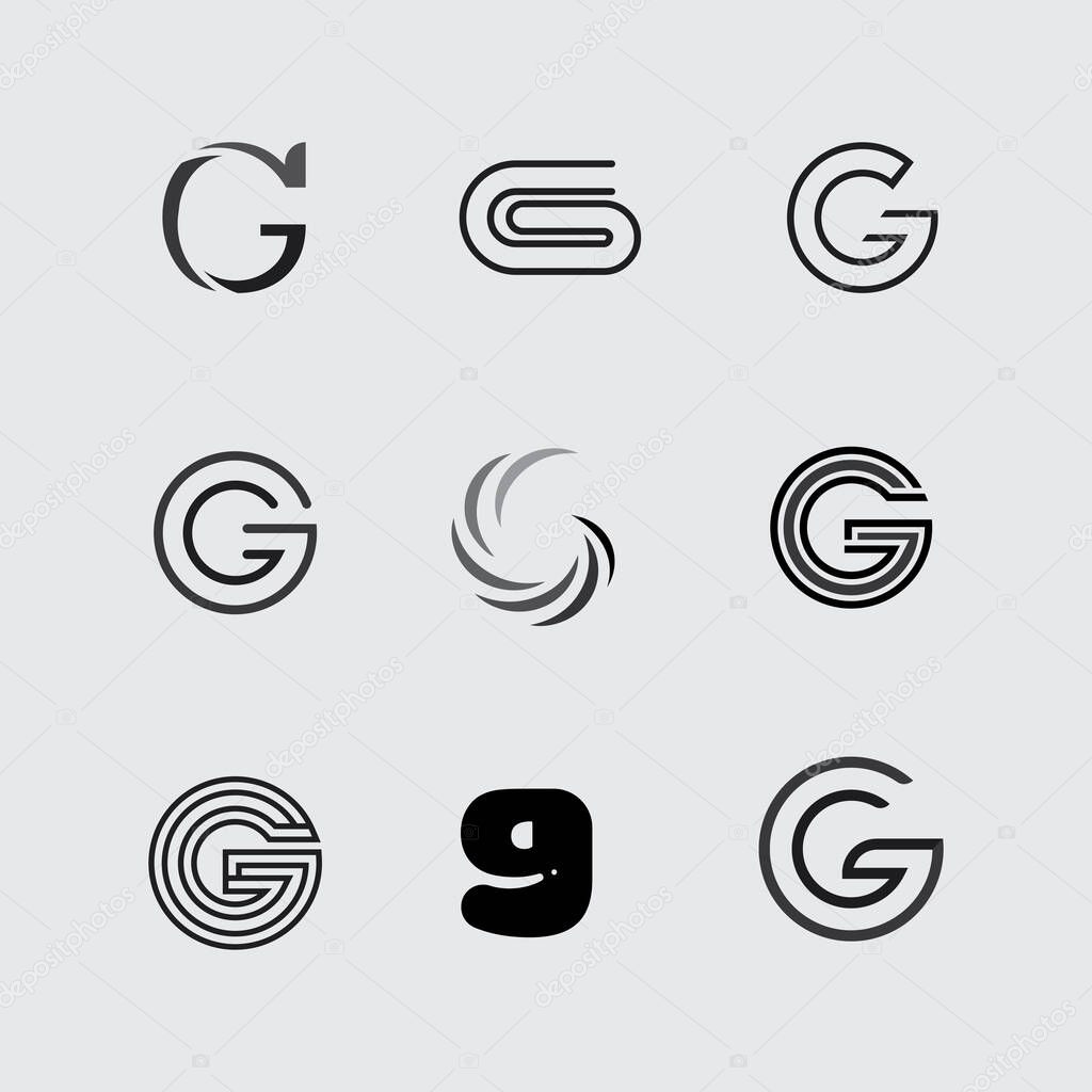 Scalable G Vector Logo Pack with Customizable G Icon Collectio