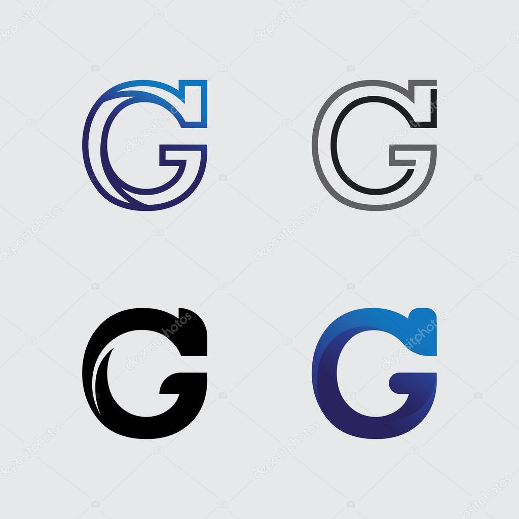 Handcrafted G Letter Icon with Luxury Branding Identit