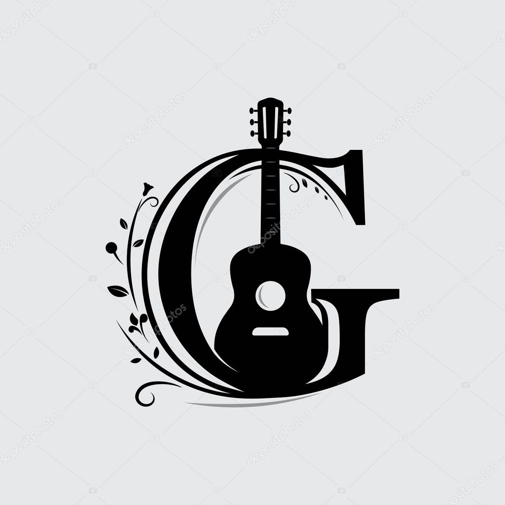 Jazz Guitar Logo for Band and Musician