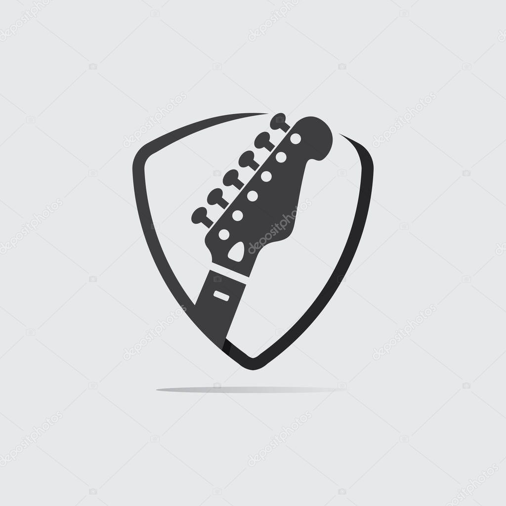 G-Shape Guitar Letter Logo Ico