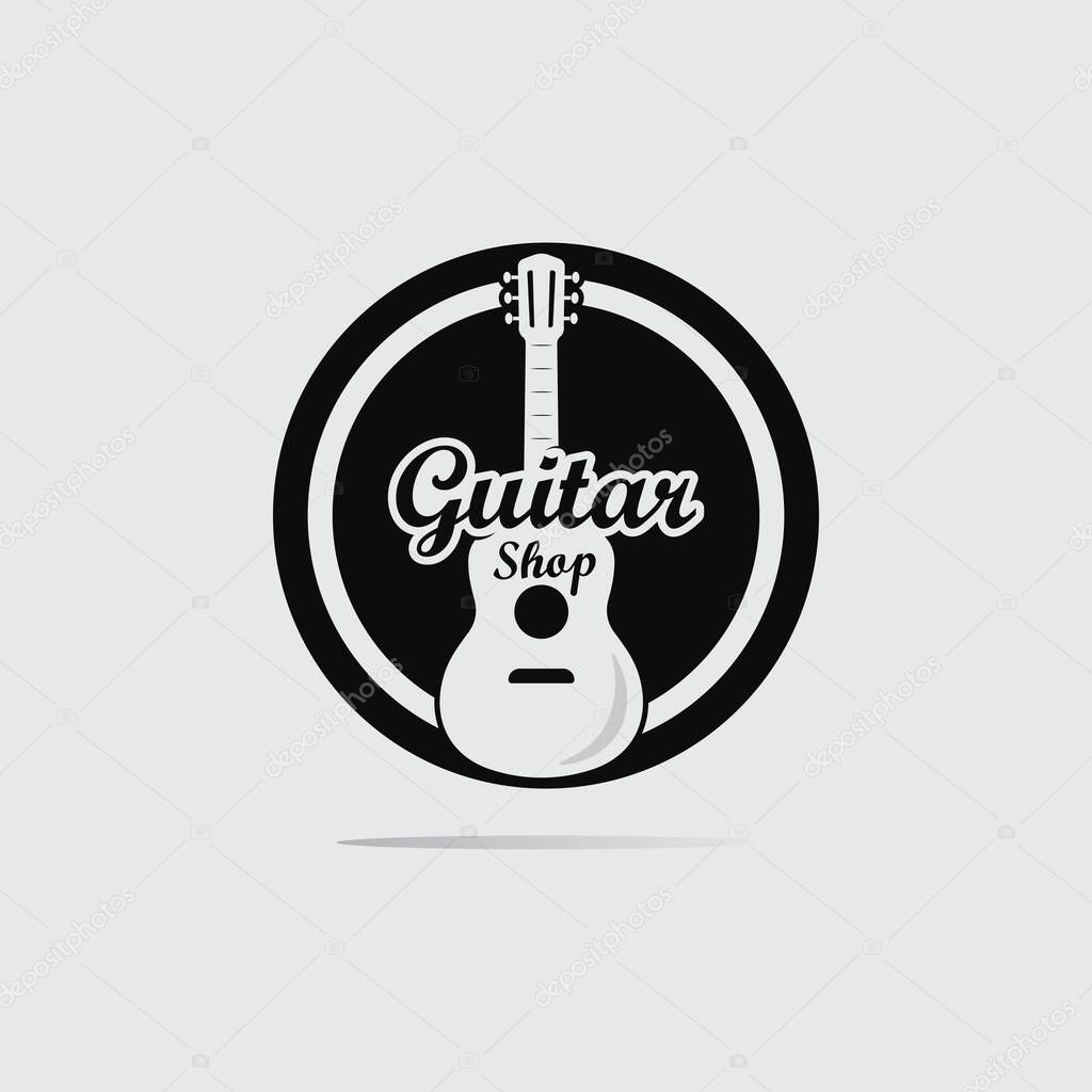 Soft Acoustic Guitar Icon for Relaxing Musi
