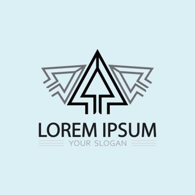 Soyut Hareket Satırı ile Oklar Logosu Ayarlandı