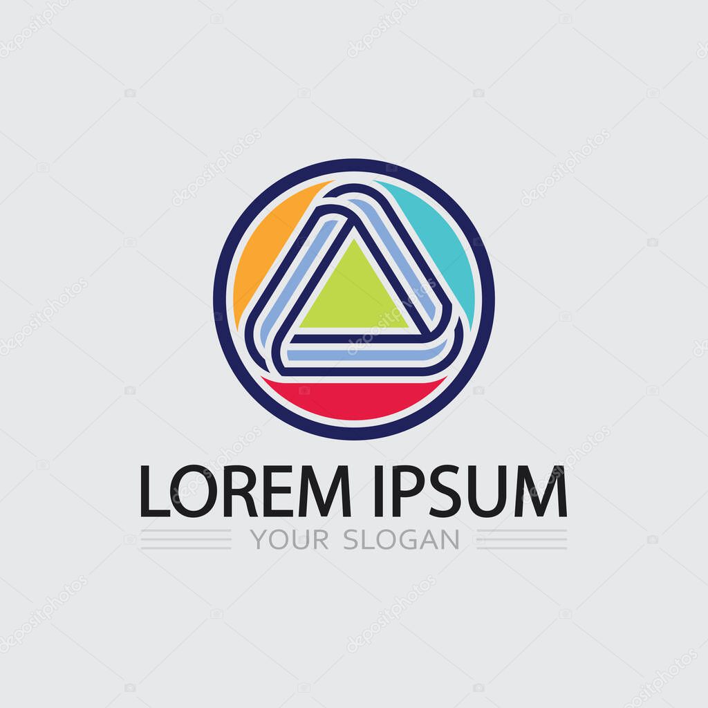 Corporate Arrow Logo in Line Style Symbol Logo arrow design stock icon sign