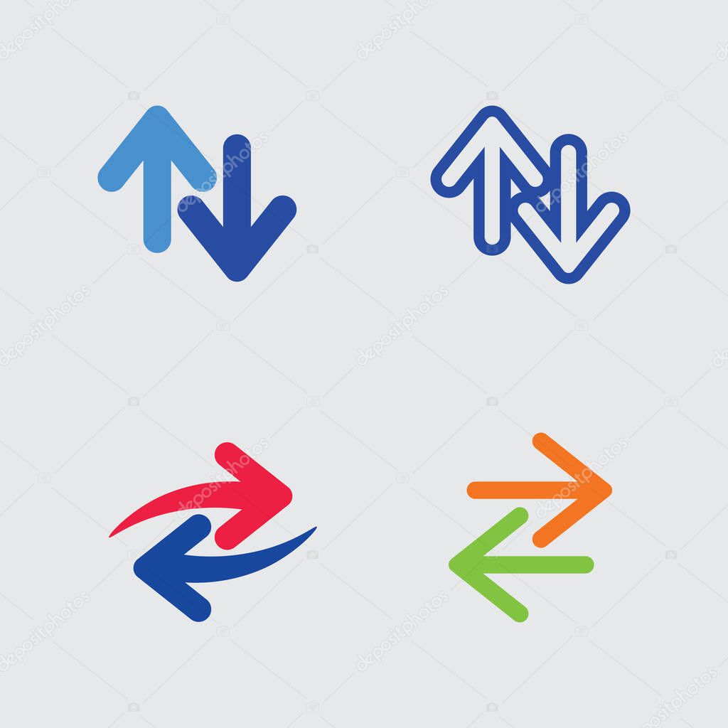 Corporate Arrow set Logo Symbol Logo arrow design stock icon sign