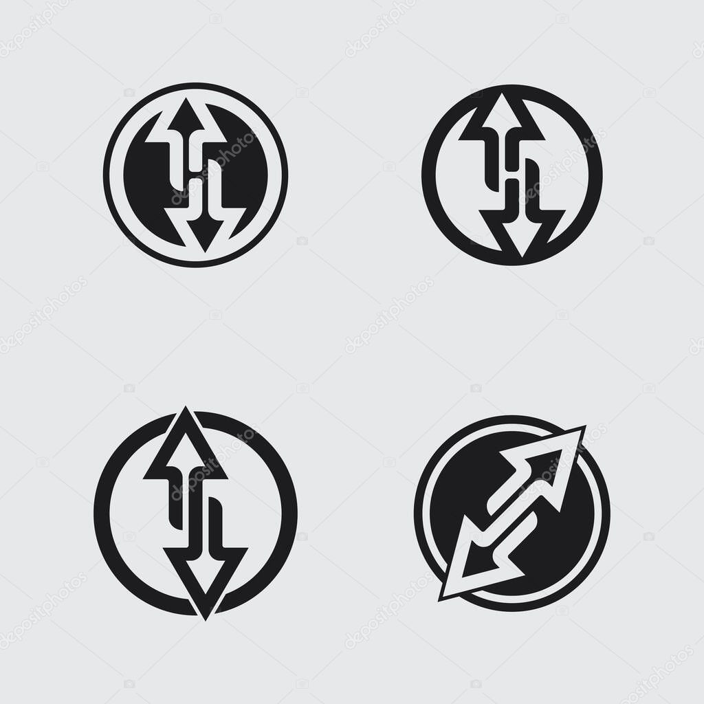 Abstract Arrow Logo Vector Desig