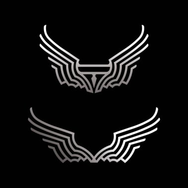 Vintage Brand için Retro Wing Logosu