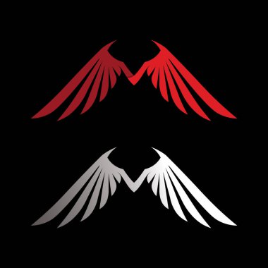 Otomotiv Logosu için Keskin Kanat Simgesi