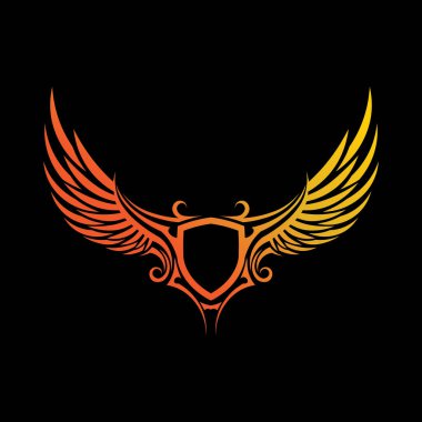 Seyahat İşleri için Uçan Kanat Vektör Logosu