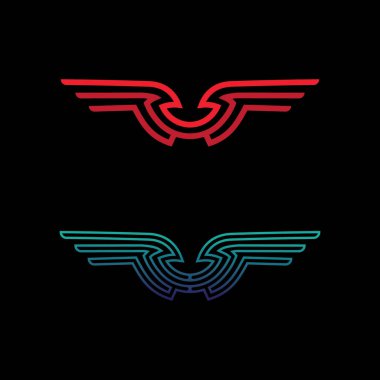 Kraliyet Kanadı Amblemi Logosu Vecto