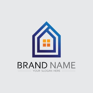 Upward Arrow ve House ile Emlak Büyüme Logosu