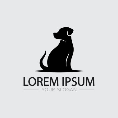 Retro Pet Markaları için Klasik Köpek Logosu