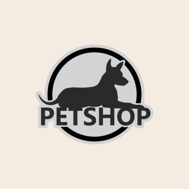 Köpek Evi Logosu Tasarım Vektörü