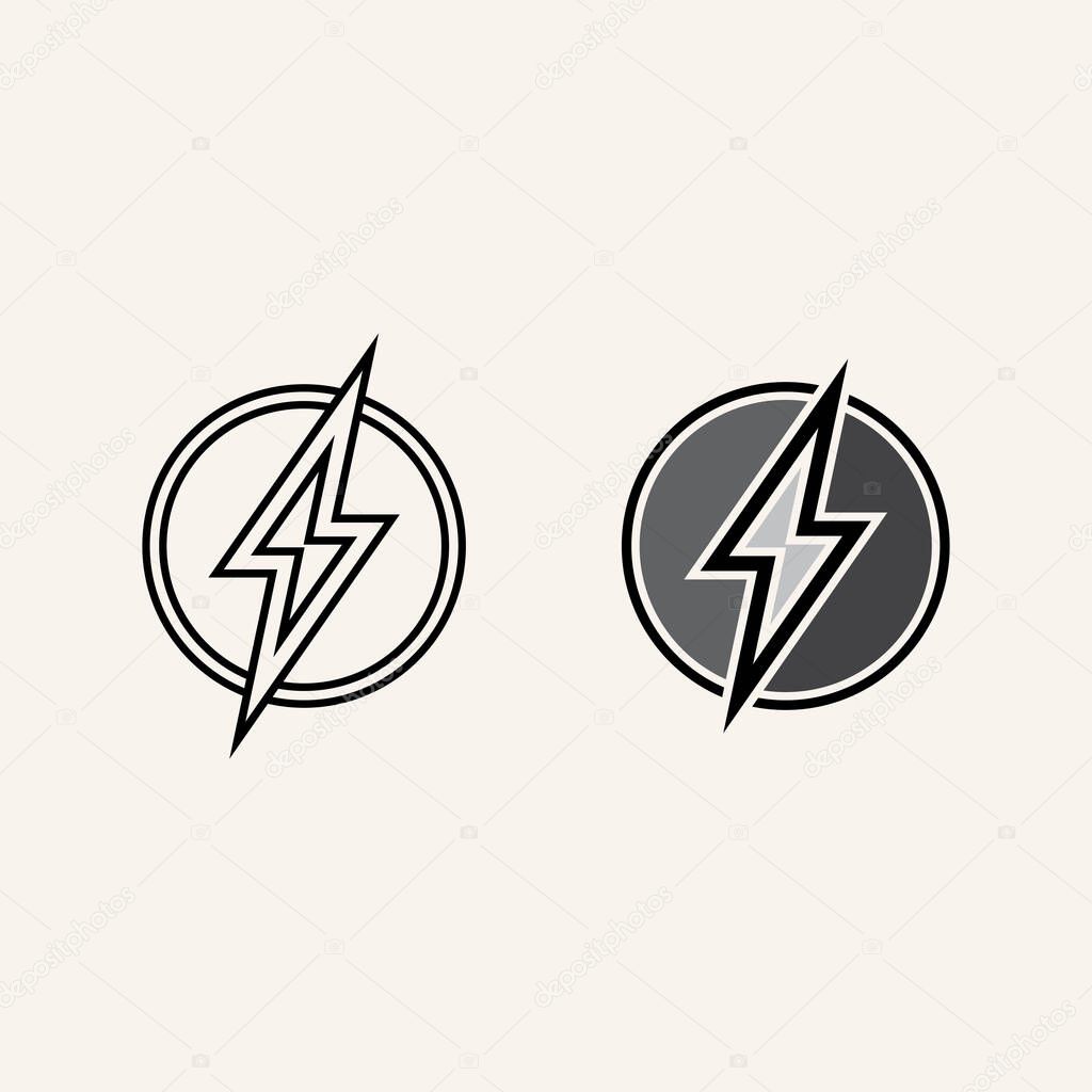 Stylish Lightning Flash Logo Vector for Speed Internet, Electric Services and Tech Startup Brandin