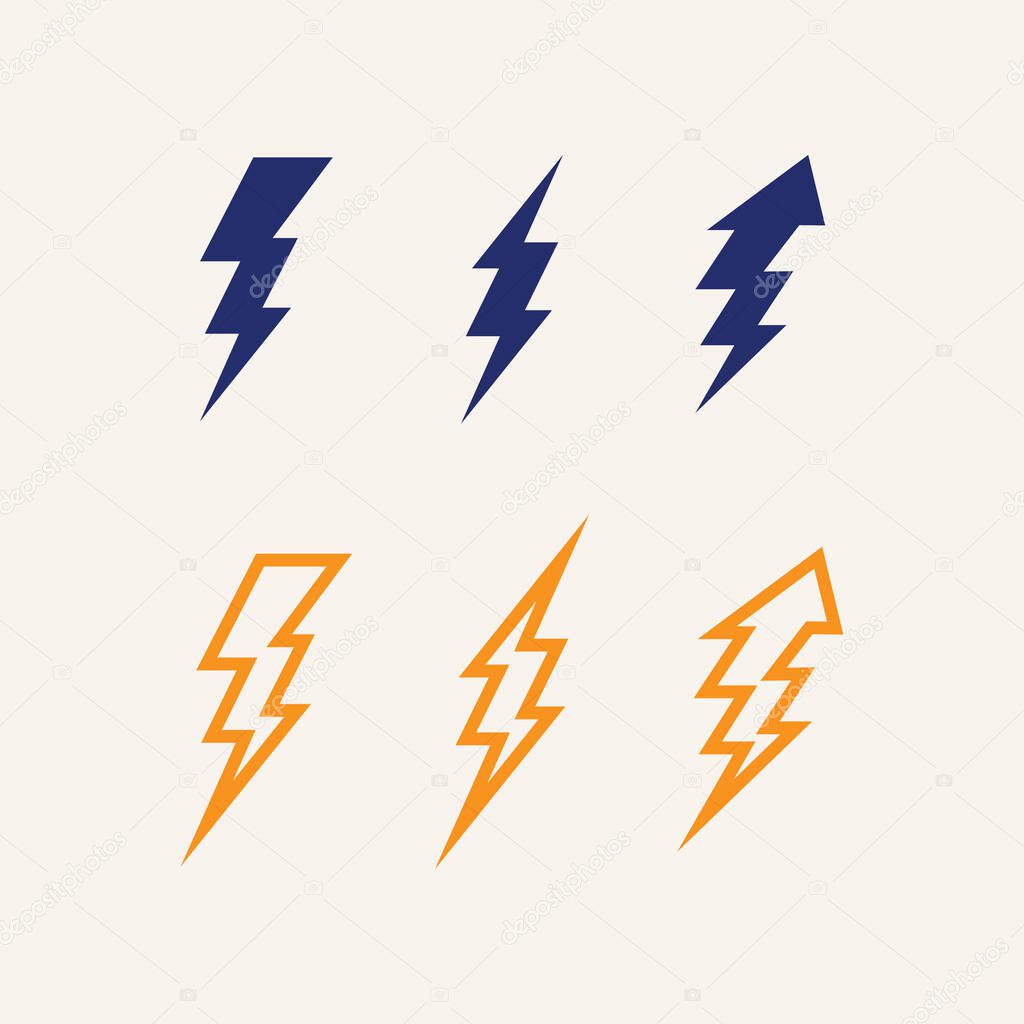 Electric Flash Symbol Vector Logo for Innovation Startup and Energy Brand Modern Clean Desig