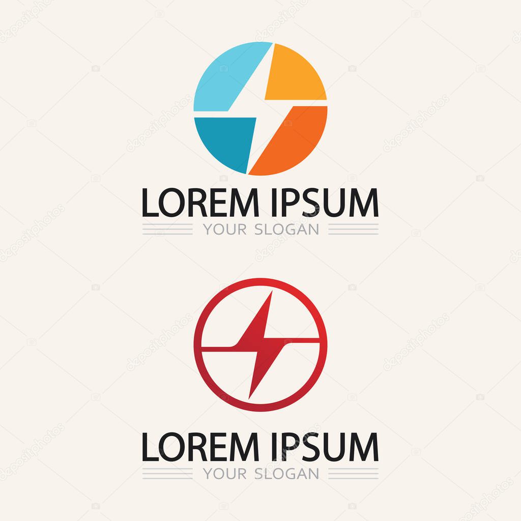 Electric Bolt Logo Design with Dynamic Power Lines and High Voltage Symbol for Modern Brandin