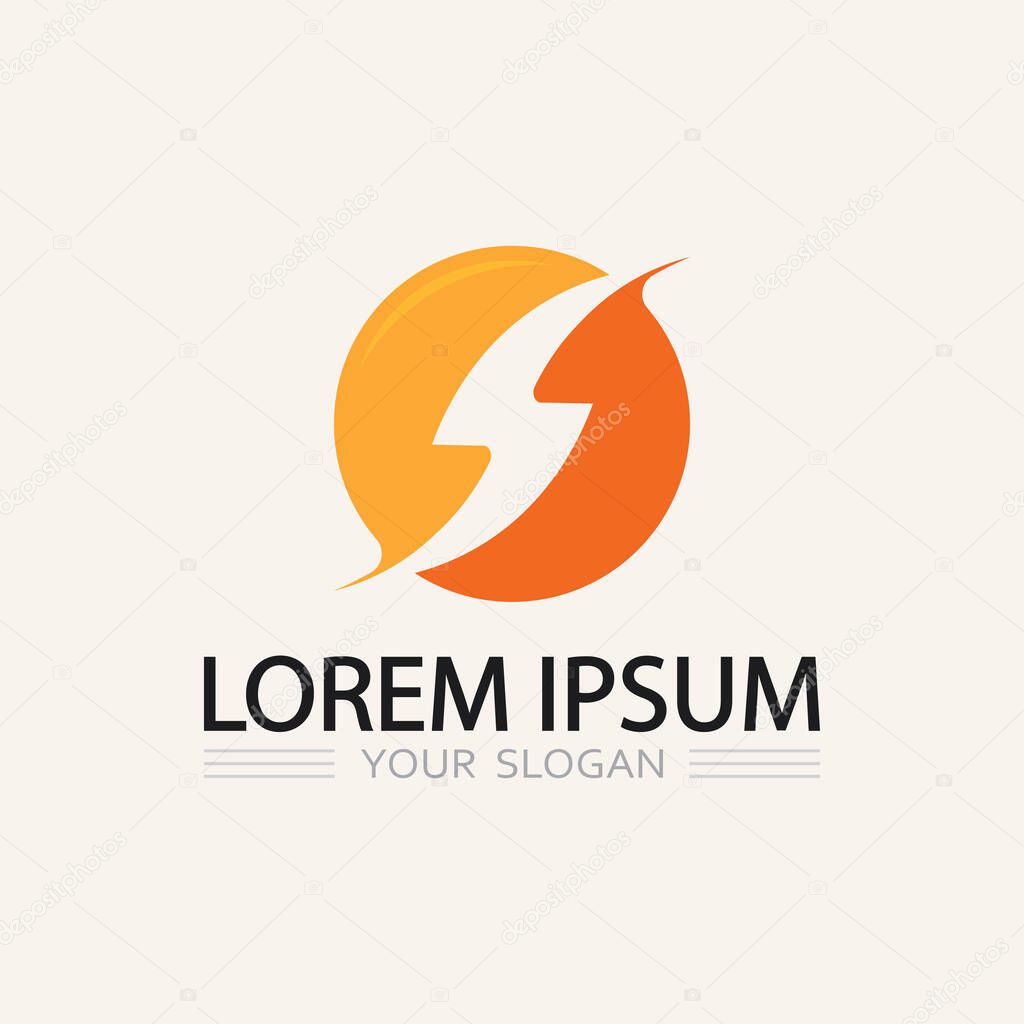 Minimalist Thunderbolt Logo Vector with Electric Vibration Effect for Industrial, Tech, and Energy Startu