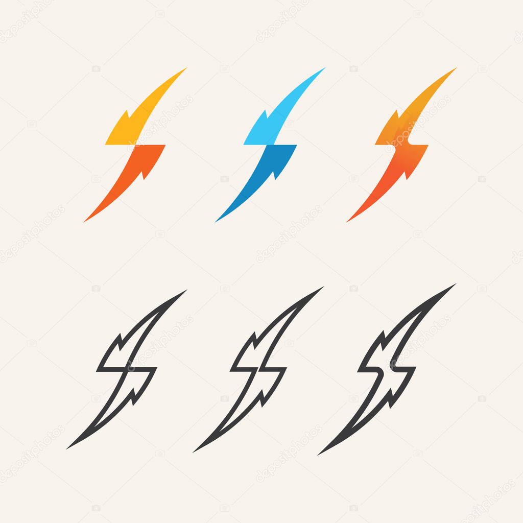 Abstract Electro Thunderbolt Logo Design with Futuristic Technology Style for High Voltage Branding Element