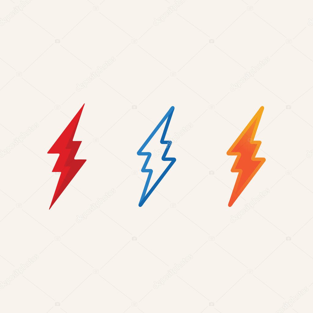 Powerful Thunderbolt Icon Logo with Electric Vibes and Neon Glow for Energy Company Brandin