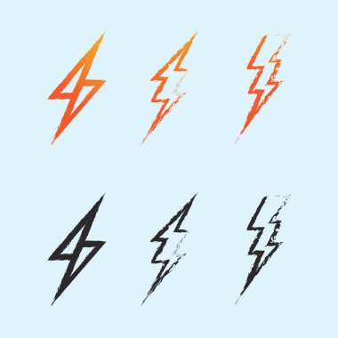 Şimşek Enerjisi, Hızlı Markalaşma ve Elektrik Güç Çözümü için Yıldırım Vektör Logosu