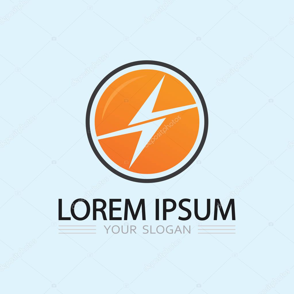 Electric Flash Thunderbolt Logo Vector for Branding
