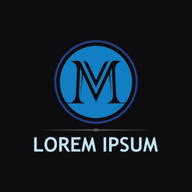 Teknolojik Markalaşma için Gelecekçi Harf M Logo Vektör Tasarımı