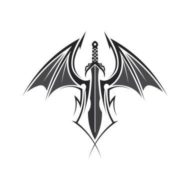 Savaşa Hazır Kılıç Taşıyıcı Tasarımı Logosu