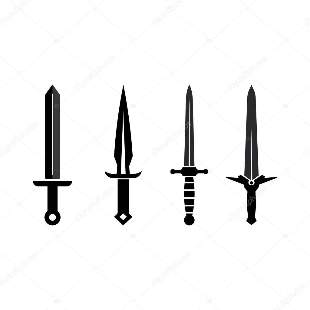 Ancient Dagger Blade Logo Design for Weapon Enthusiasts