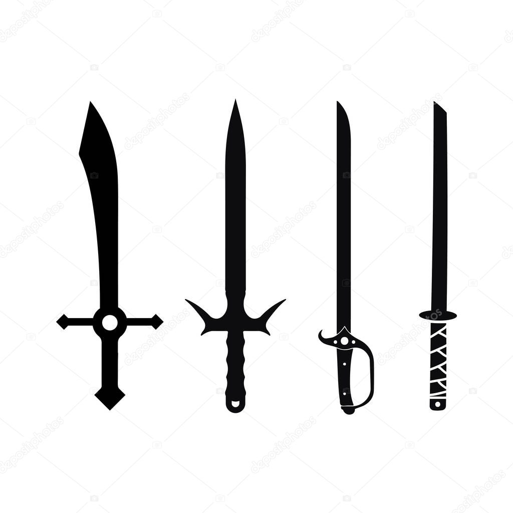 Modern Tactical Knife Logo with Bold Vector Design Style