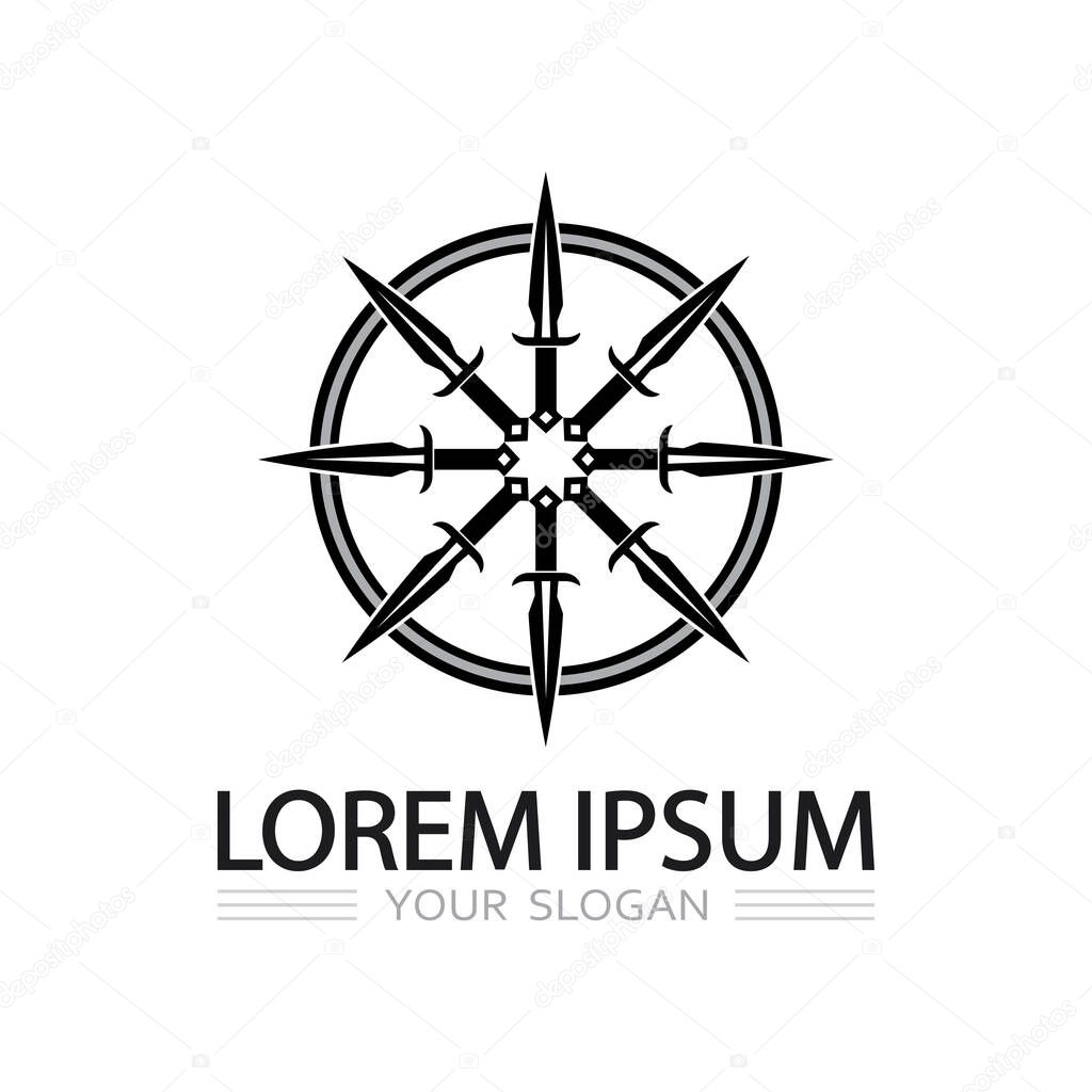 Creative Knife Logo for Weapon Makers and Tactical Brands