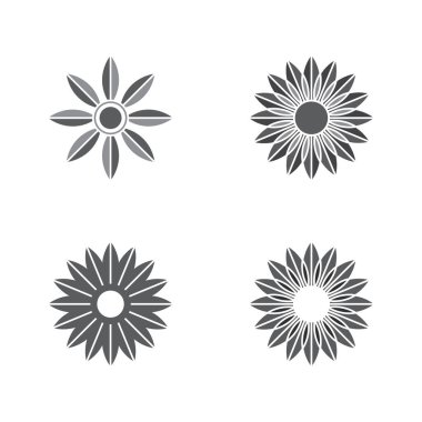 El Çizimi Çiçek Simgesi Zarif Doğa Markası Tasarımı