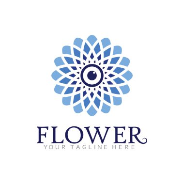 Botanik Çizim Biçimli Doğal Çiçek Logosu