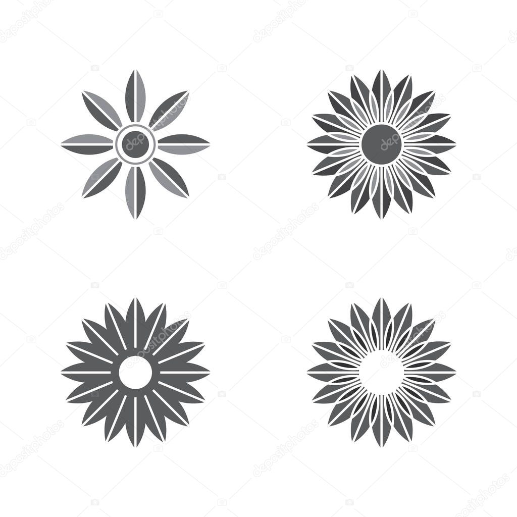 Hand Drawn Floral Icon Design for Elegant Nature Branding