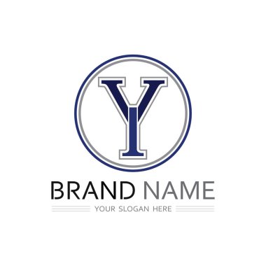 Yaratıcı İş Kimliği için Renkli Y Şekli Logo Tasarımı