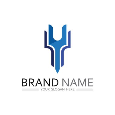 Başlangıç ve İş Markası için Basit ve Profesyonel Y Harfi Logosu Tasarımı