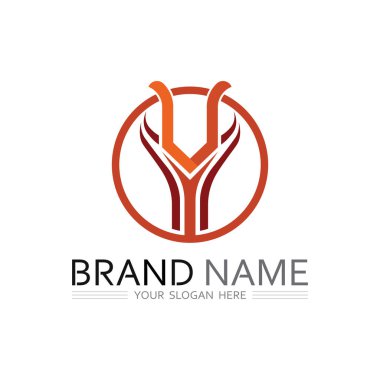 Y Logosunu Minimalist Tasarım ile Vektör Biçiminde Biçimlendir