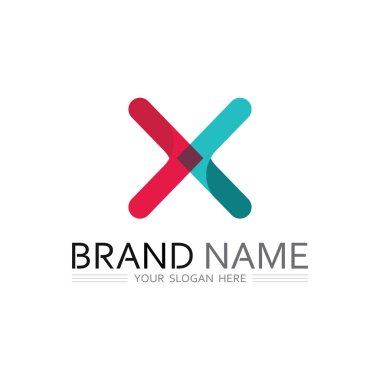 Modern Şirket ve Görsel Kimlik için Premium Vektör X Logo Tasarımı