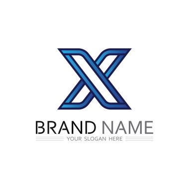 Başlangıç, Ajans veya İşletme Markası için Eşsiz ve Modern X Vektör Logosu
