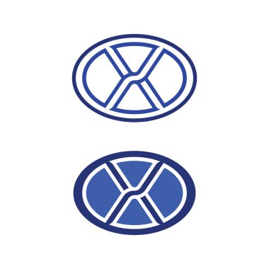 Yazdırma, Web ve Markalaştırma Projeleri için Yüksek Detay X Harf Vektör Logosu