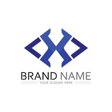 İş, Web ve Şirket Kimliği için X logosu