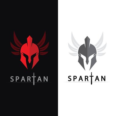 Kılıç Logosu Vektör Simgesi olan Gladyatör Tarihi Roma Savaşçısı Sembolü Tasarımı