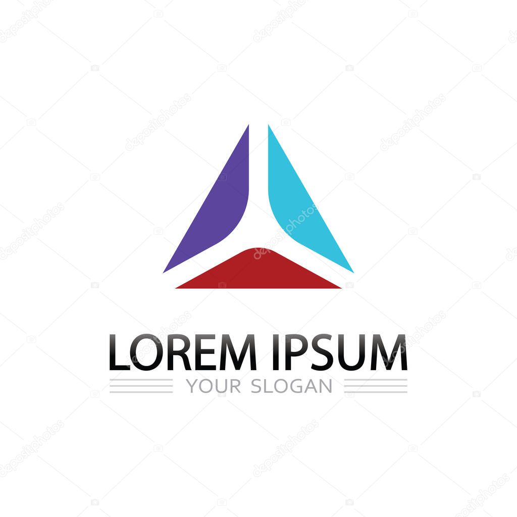 Dynamic Prism Triangle Letter Logo Featuring Minimal Gradient Shapes for Branding Projects