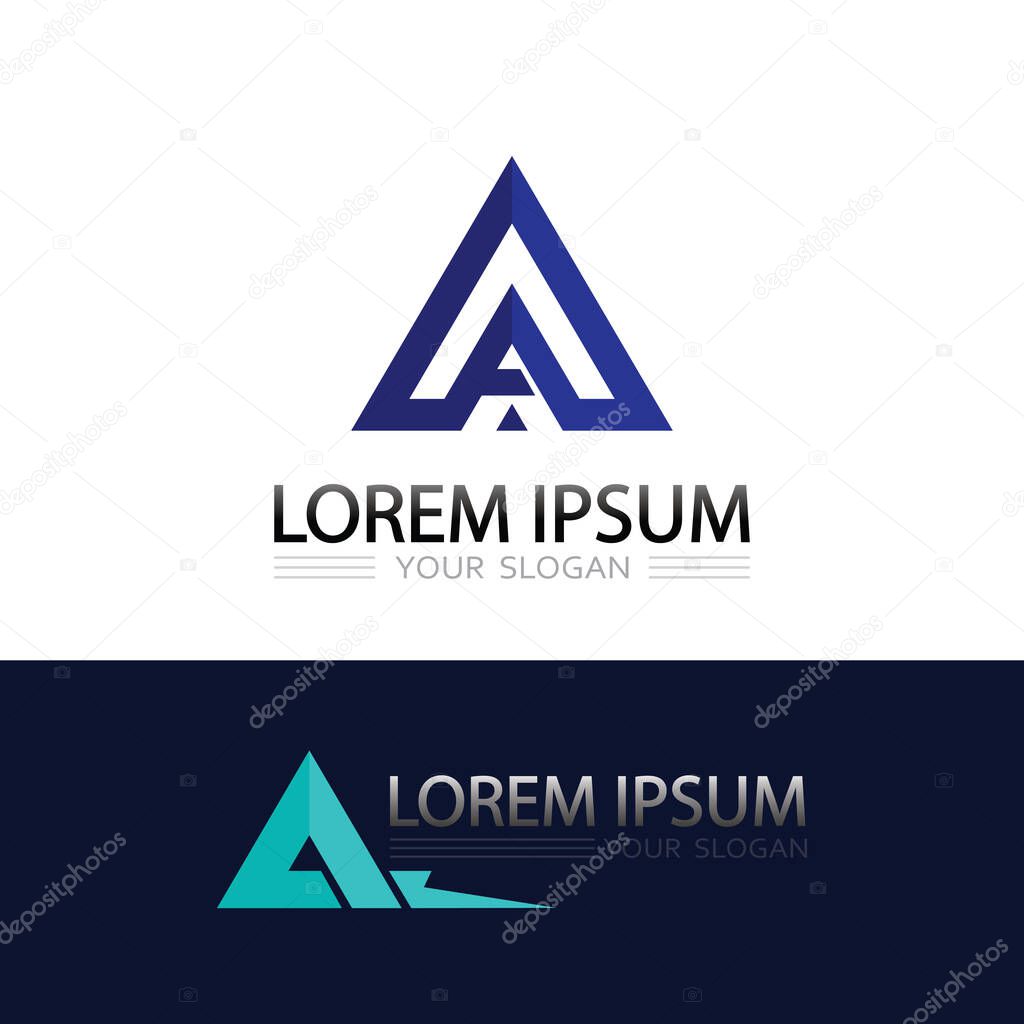 Futuristic Prism Triangle Logo Design Featuring Stylish Letter and Abstract Vector Aesthetic