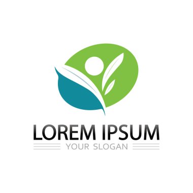 Şirket kimliği ve görsel marka için dinamik hareket sembolü kullanan kişi