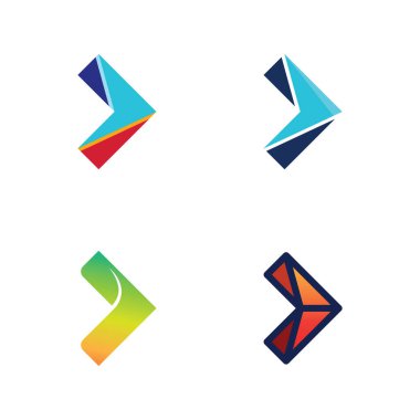 Yol Gezinti ve Konum Uygulaması Simgeleri için Yön Okçuluk İmzası Logosu Konsepti